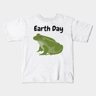 Earth Day Frog Kids T-Shirt